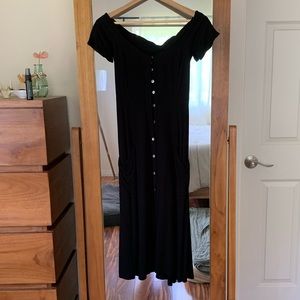 Ava Sky Off the Shoulder dress